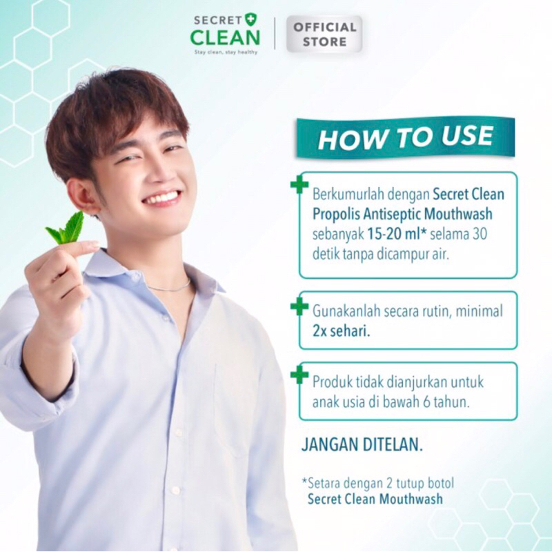 [READY SIAP KIRIM] Secret Clean Propolis Antiseptic Mouthwash 150ml