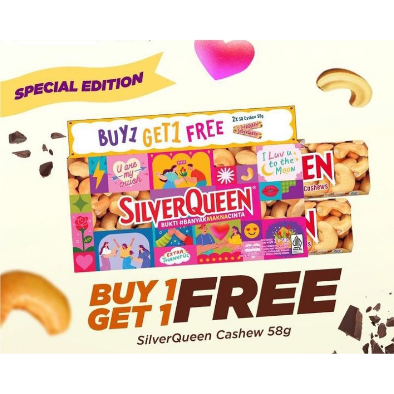 

Silver Queen Silverqueen Beli 1gratis1 2x58gram EXP 2026