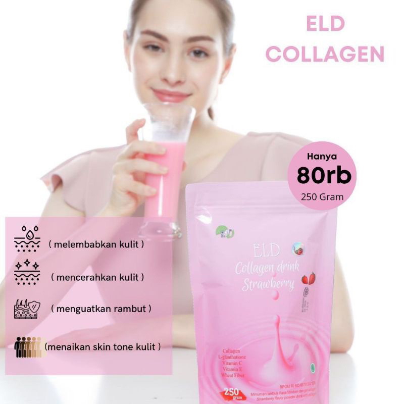 ELD Collagen Drink Pemutih Tubuh Minuman Kolagen dan Pelangsing Tubuh