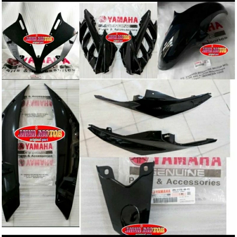 COVER FULL BODY HALUS YAMAHA R15 V2 OLD HITAM ORIGINAL YAMAHA YGP
