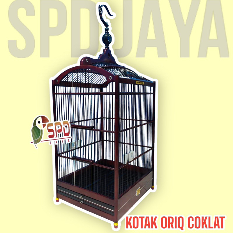 SANGKAR KANDANG KOTAK ORIQ COKLAT NO 1 2 3