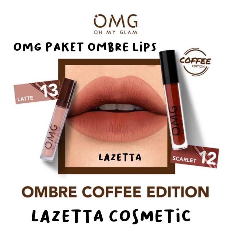 Paket Ombre Lips OMG | Lipcream OMG Ombre | Lipcream OMG | Ombre OMG Lip Cream