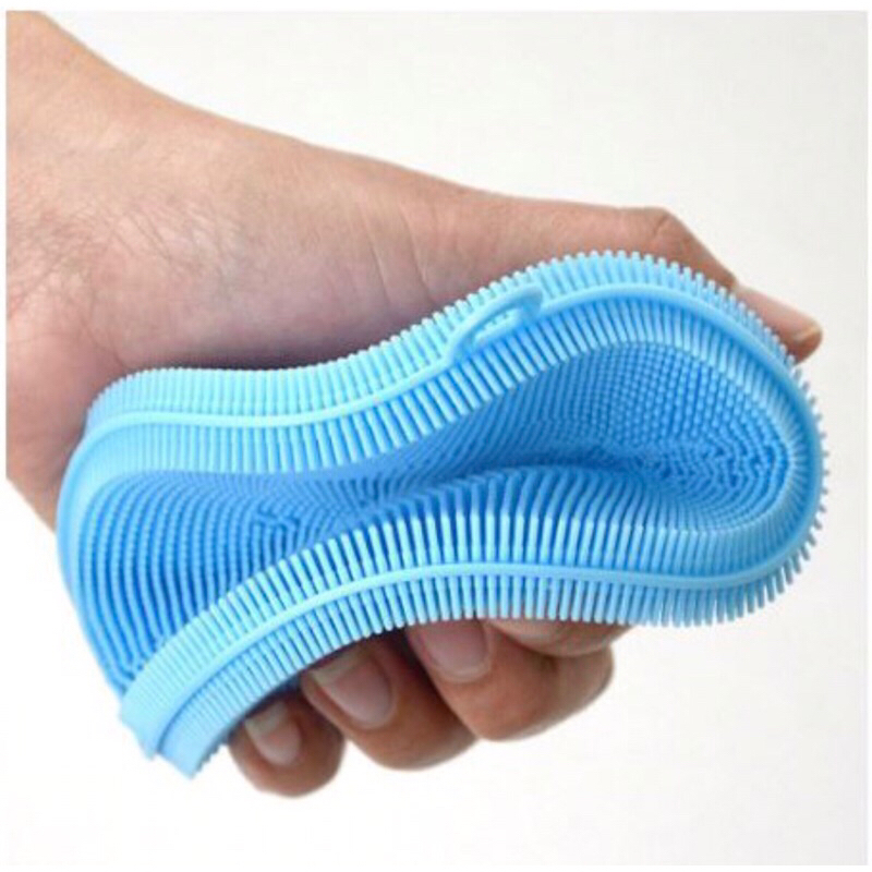 Spons Cuci Piring Silikon / Spons Silicone Busa Alat Dishwashing / Sikat Bulat Serbaguna