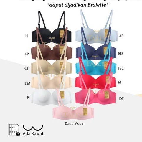 TALLY | BH KAWAT BUSA SEDANG KAIT 2 BH 7109 | BH PUSH UP BRA ROBOY KAWAT CUP B BH 267