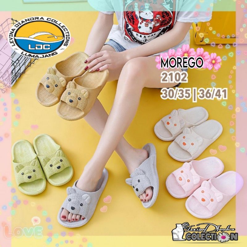 SANDAL SELOP KARET JELLY IMPORT MOTIV BONEKA(36-41)