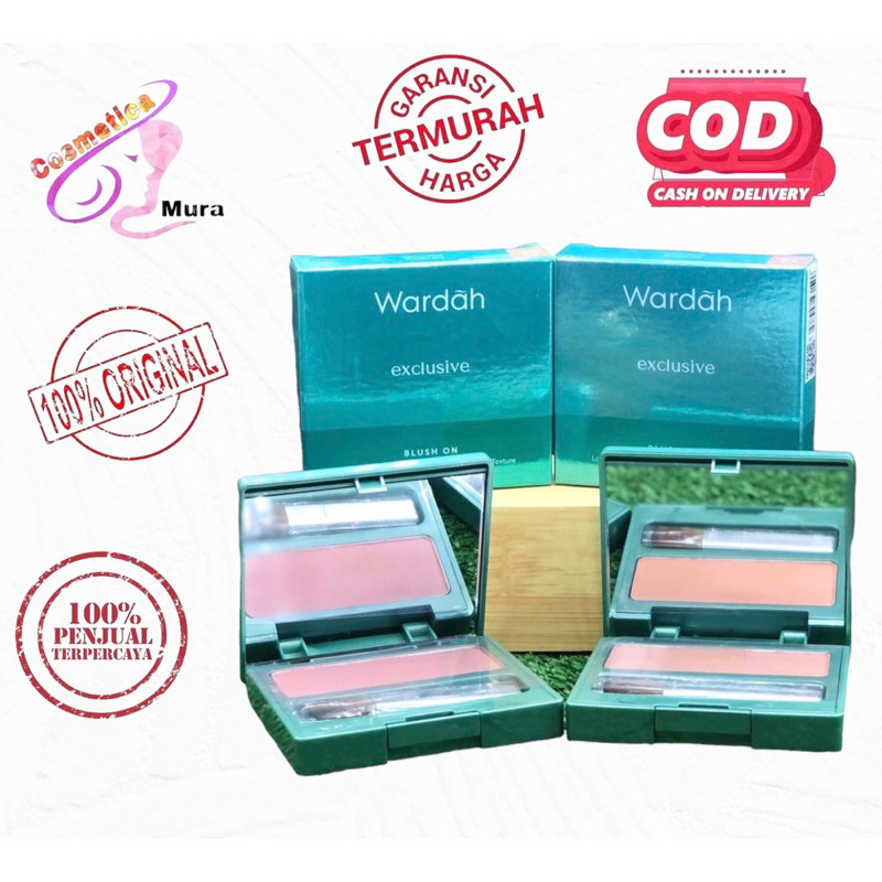 [ blush on exclusive ] wardah exclusive blush on box hijau