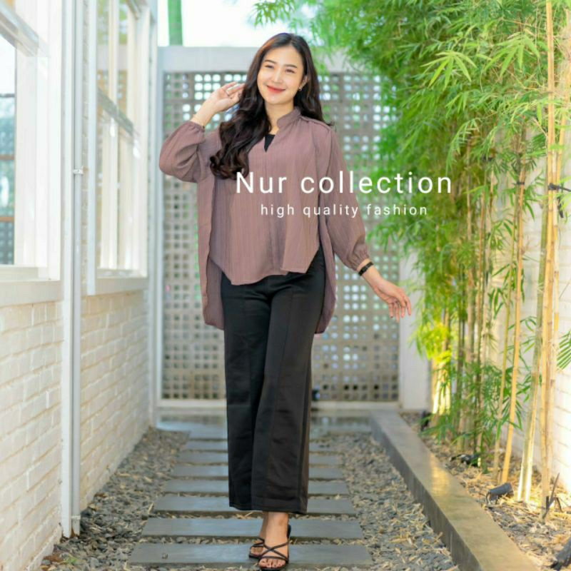 OUTER BABY CRUSH /LIVIA blouse LADY CRUSH atasan kemeja anti-kusut