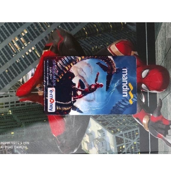 ///SATUAN ECERAN/// Mandiri eMoney Spiderman Fighting VS Enemies /Part of NO WAY HOME SPIDERMAN  ORI /Like eTOLL Tapcash Flazz or Brizzi