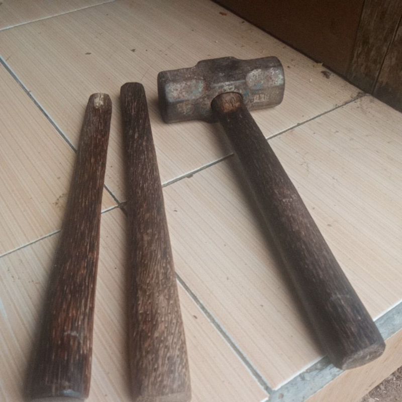 Gagang Palu Bodem Kayu Aren / Kayu Ruyung Hitam