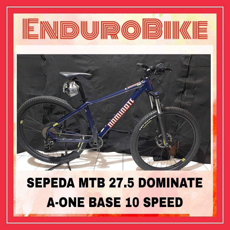 SEPEDA GUNUNG SEPEDA MTB 27.5 DOMINATE A-ONE BASE NAVY 10 SPEED