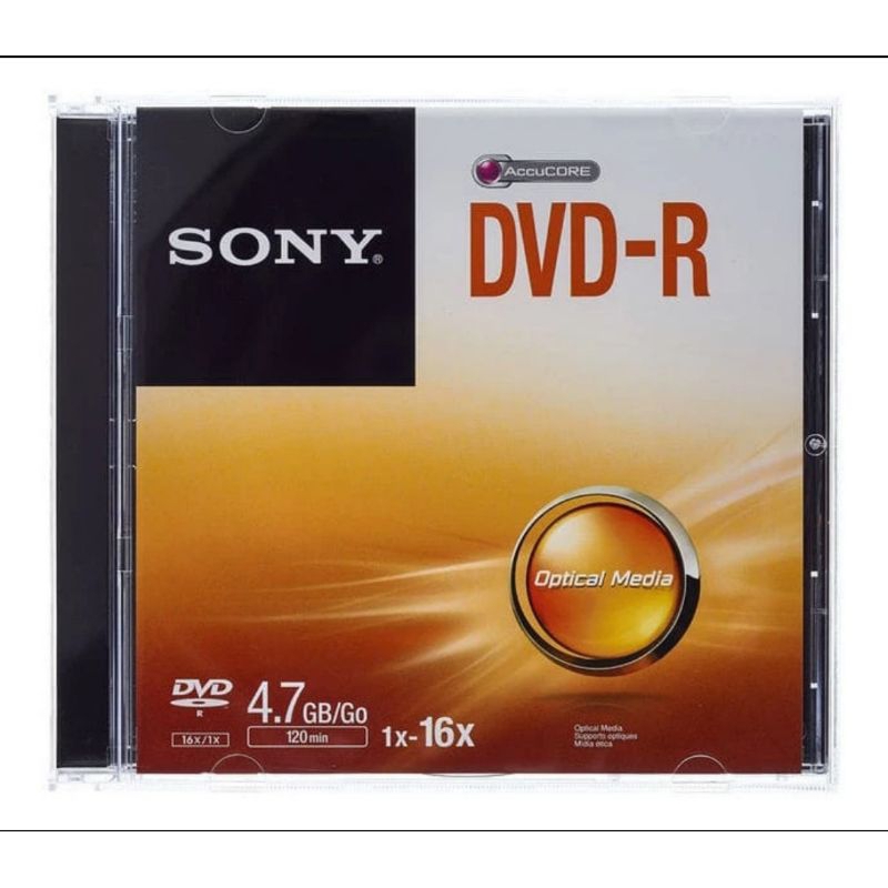 Dvd-r Sony single pack Dvdr casing tipis dvd slim case
