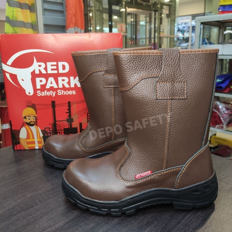 Sepatu Safety Red Parker T-186 Original - Safety Shoes Red Parker T-186 BERKUALITAS