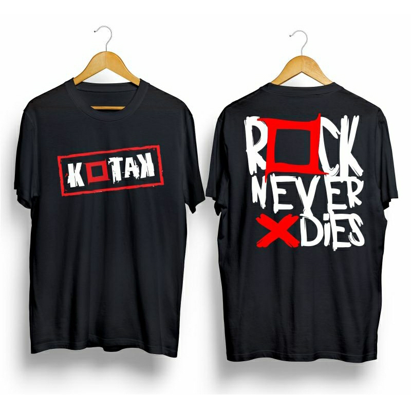 KAOS PENDEK BAND KOTAK ORIGINAL DISTRO - KAOS BAND KOTAK ROCK NEVER DIES TERBARU DISTRO