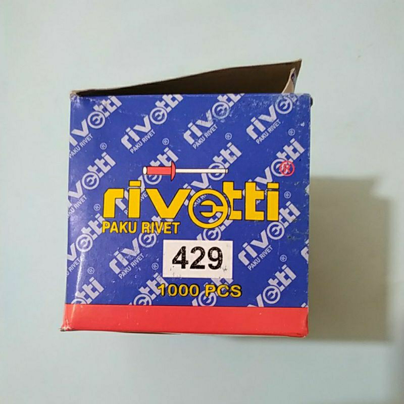 100 pcs Paku rivet / paku rivet holow / aluminium / seng 423, 429, 435, 440, 450. harga per 100 pcs
