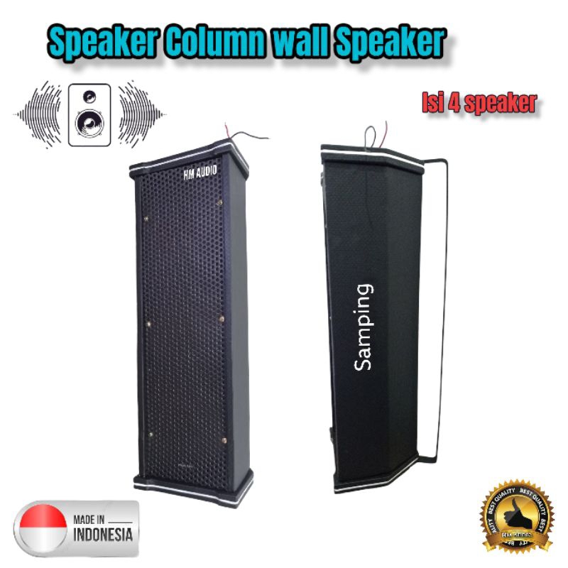 Speaker Pasif Column Model Speaker Toa Speaker dinding isi 4 speaker