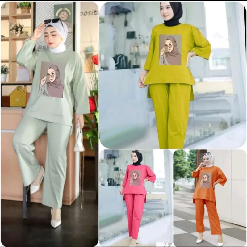 Setelan cringkel airflow premium / setelan wanita / oneset viral // setelan crinkle