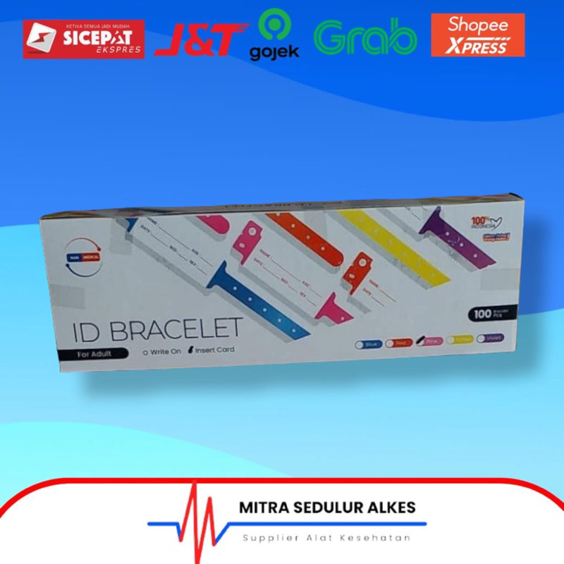 Gelang Identitas Pasien Anak Nam Medical ID Band ID Bracelet