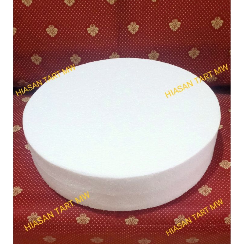 D.60 T.4 Dummy Cake Styrofoam 60 cm Tinggi 4 cm / Wedding Snack Cake Sterofoam Gabus / Alas Kue Pern