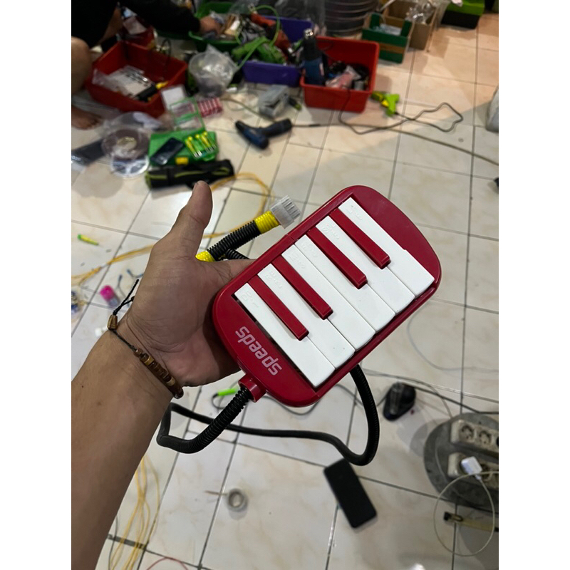 Ready Tombol Pianika Basuri Pnp Klakson Warna Merah/Biru Ready