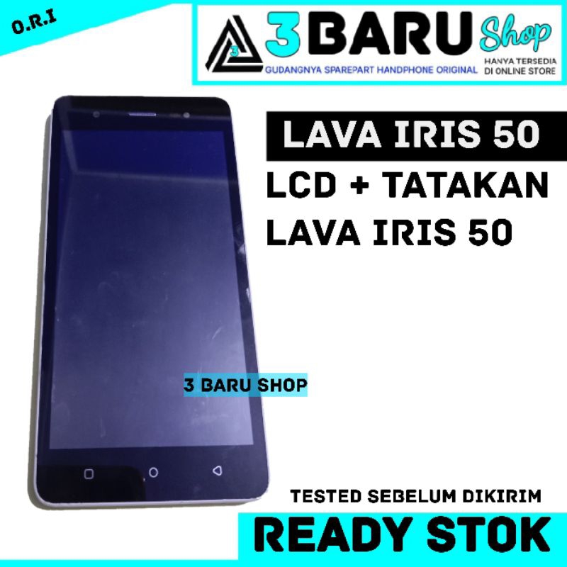 Lcd lava iris 50 tatakan lcd lava iris 50 taskrin lava iris 50 ts lava iris 50 / 1 set