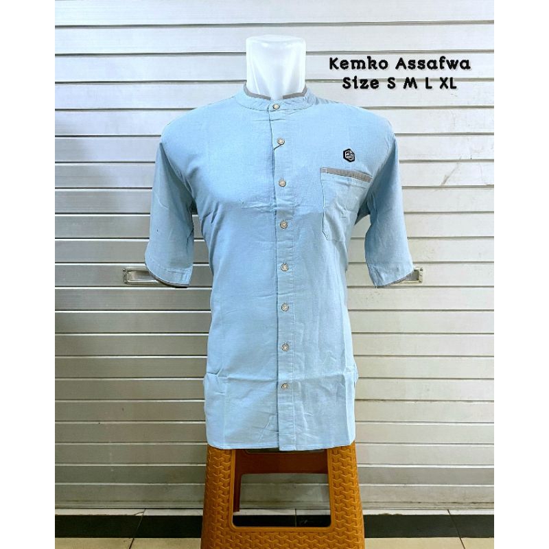 KEMEJA KOKO AS SAFWA LENGAN PENDEK / KEMKO MUSLIM