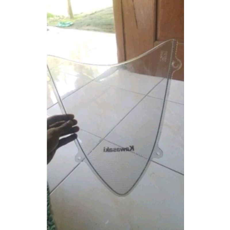 Visor ORI ninja 250 karbu dan bandul pelindung stang