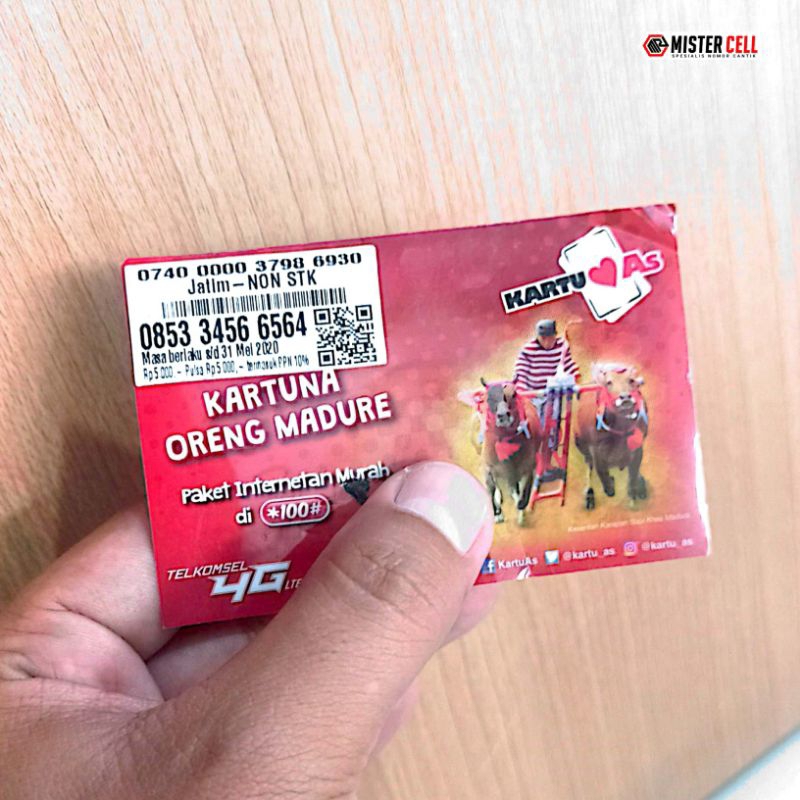 NOMOR CANTIK AS MADURA URUT NAIK 3456 ABAB COMBO SAKTI  3456 6564