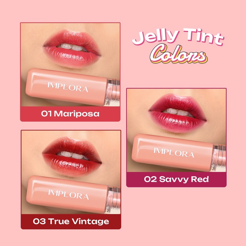 READY SIAP KIRIM (LIPTINT) IMPLORA Cheek &amp; Liptint / JELLY TINT LIP TINT ORIGINAL