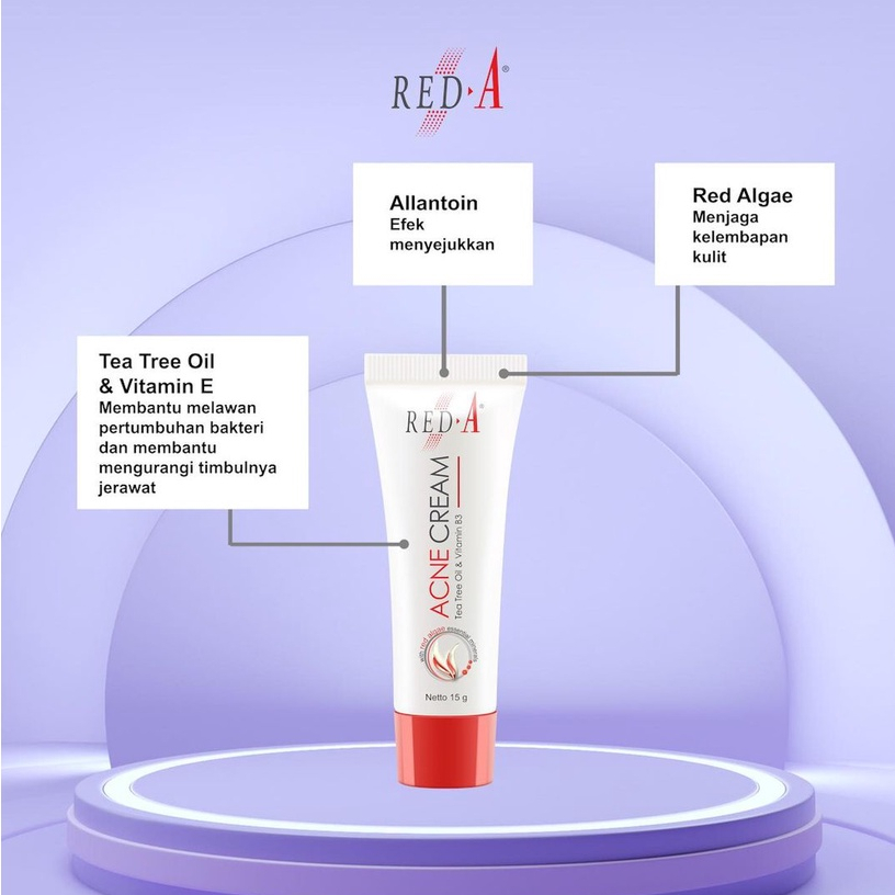 Red-A Acne Cream Obat Totol Jerawat - 15g