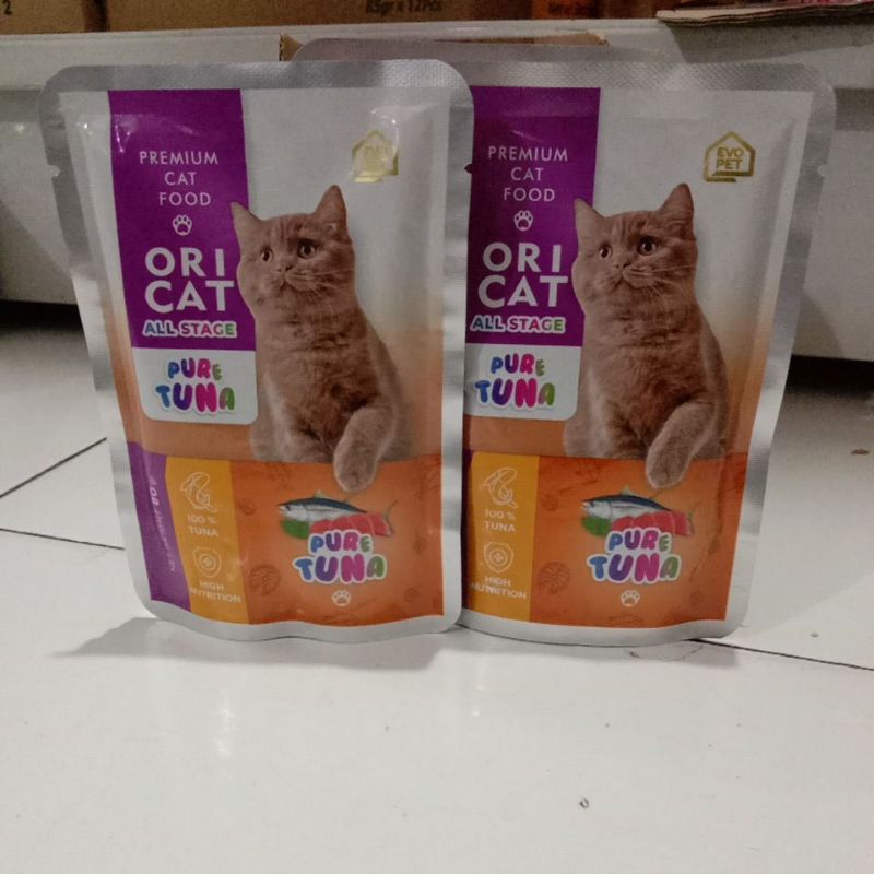 OriCat sachet Makanan Kucing Adult Tuna 80gr wetfood