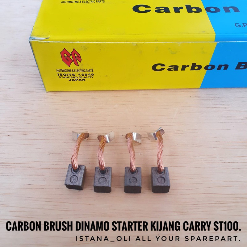 Arang Carbon Karbon Brush Dinamo Starter Kijang 5k St100 Carry Zebra Espass S88