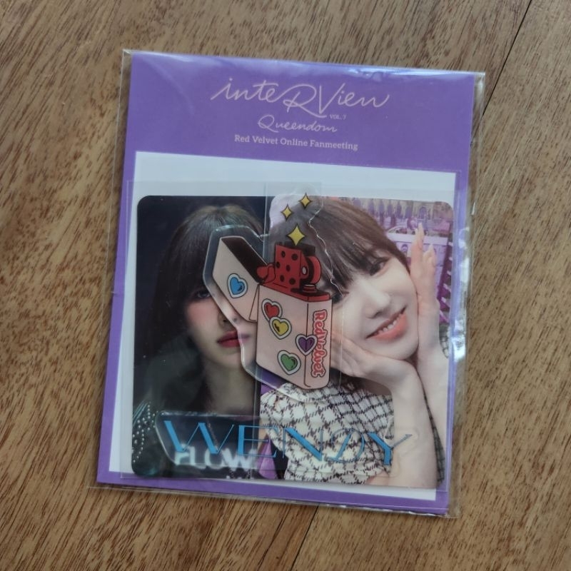 epoxy red velvet - wendy // interview queendom sticker photocard pc photo card feel my rhythm fmr da