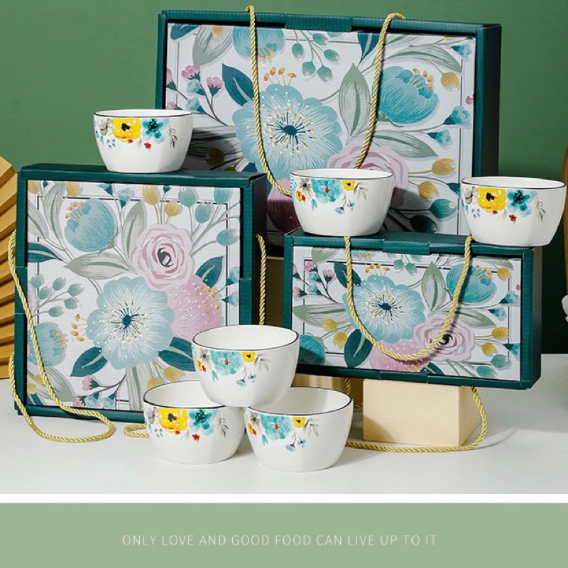 

(A0473) Set hadiah hampers lebaran idul fitri ramadan premium impor mangkuk piring keramik gift box / Blooms Hampers Bowl Set / hampers / lebaran/ idul fitri / hari raya / parsel / gift / hadiah / kado