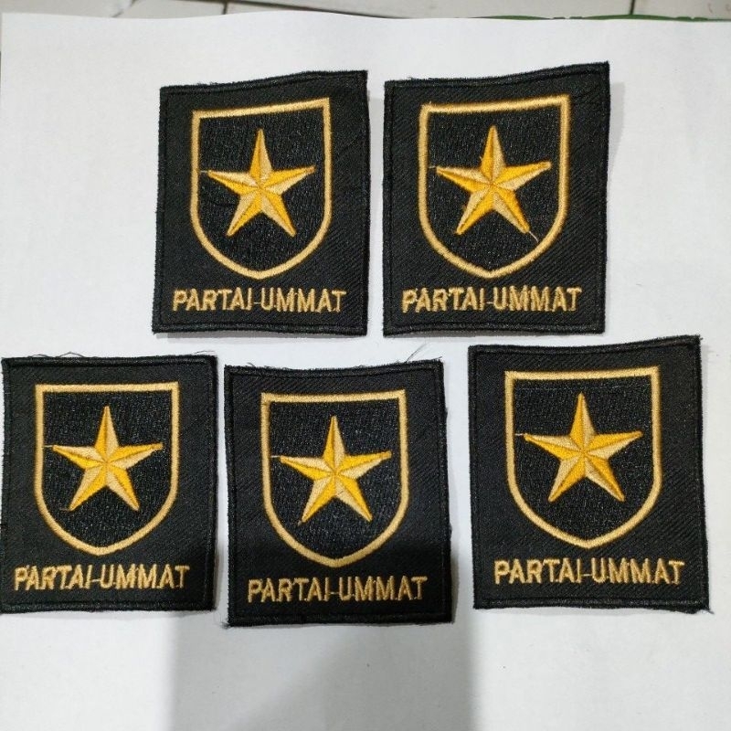 Emblem bordir partai Ummat patch bordir custom Badge bet partai