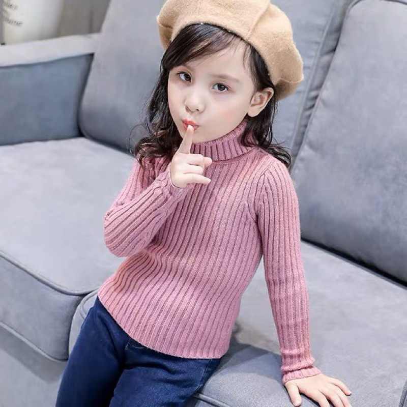 Kids sweater import winter autumn corduroy hangat atasan anak musim dingin gunung tebal