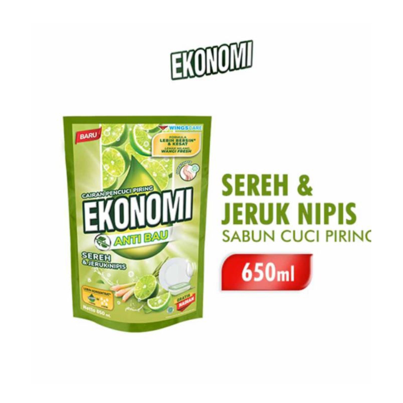 Ekonomi Pencuci Piring Power Liquid 650 ml