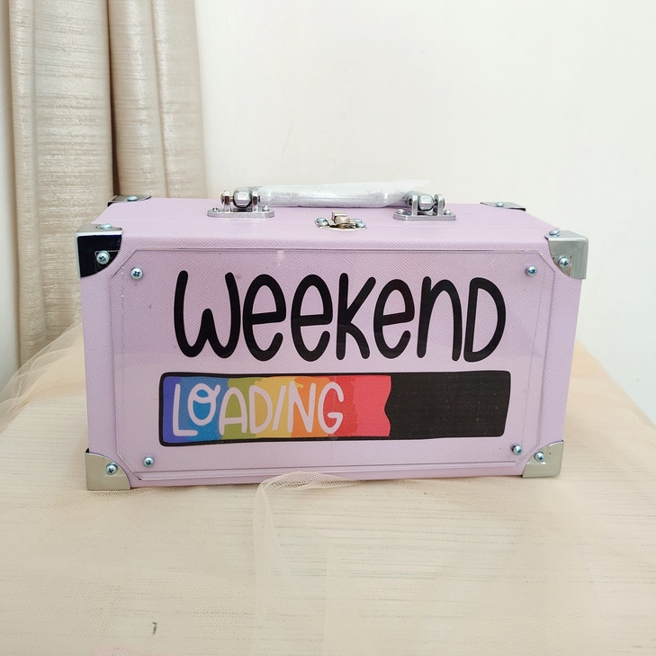 beautycase small KCB Kerang Lilac/ koper makeup/ beautycase/ tas kosmetik