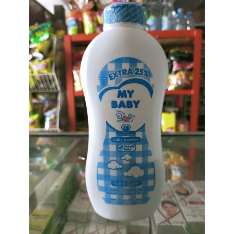 bedak my baby / my baby powder 100gr + 25gr (varian random)