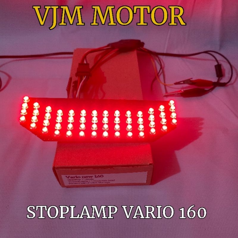 Stoplamp Vario 160 LED 56 LED Running Merah Modifikasi