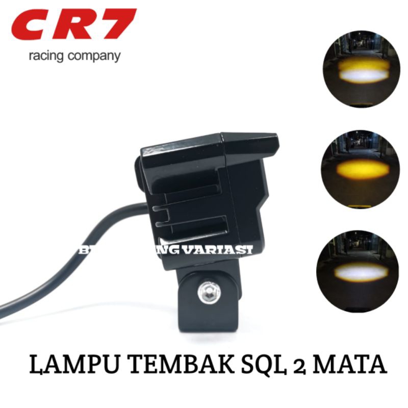 Lampu Tembak SQL 2 Mata Cr7 Lampu Tembak Led Laser D2 Sql Lampu Sorot 2 Mata Foglamp Cr 7 Laser Gun 2 Mata