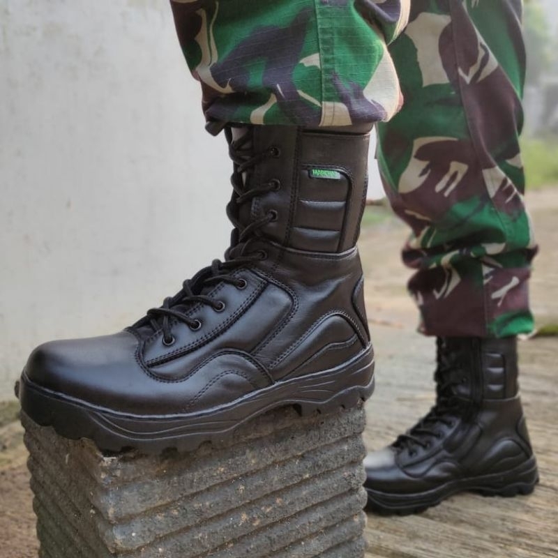 SEPATU PDL LGR RJR SOL RADIAL DAN ARMY BAHAN KULIT SAPI ASLI MERK MARCHAZ SEPATU PDL DINAS LAPANGAN TNI POLRI SECURITY SATPAM