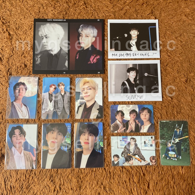 day6 eod photocard postcard youngk jae wonpil dowoon entropy sunrise remember us