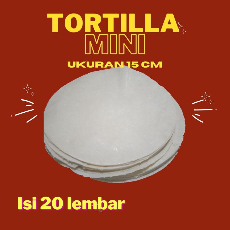 

tortilla kebab mini/kulit kebab ukuran 14cm isi 20
