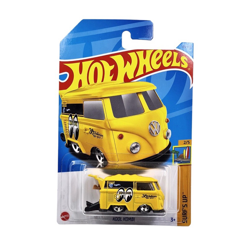 Hot Wheels Kool Kombi Moon Eyes HW SURF’S UP Volkswagen VW Combi [YELLOW]
