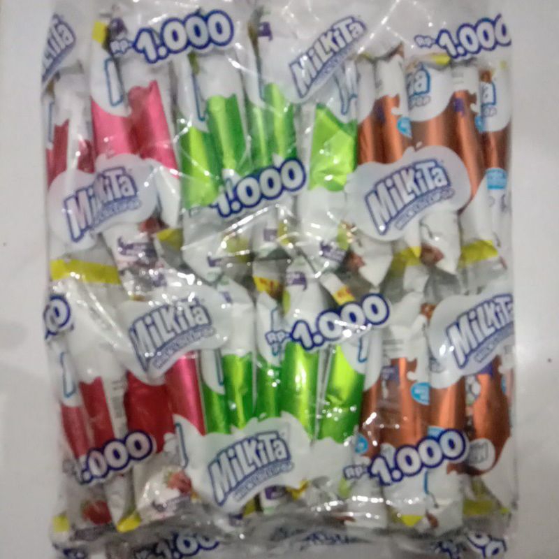 

Permen milkita lolypop hanger (1pak: 30pcs)/milkita renteng1000