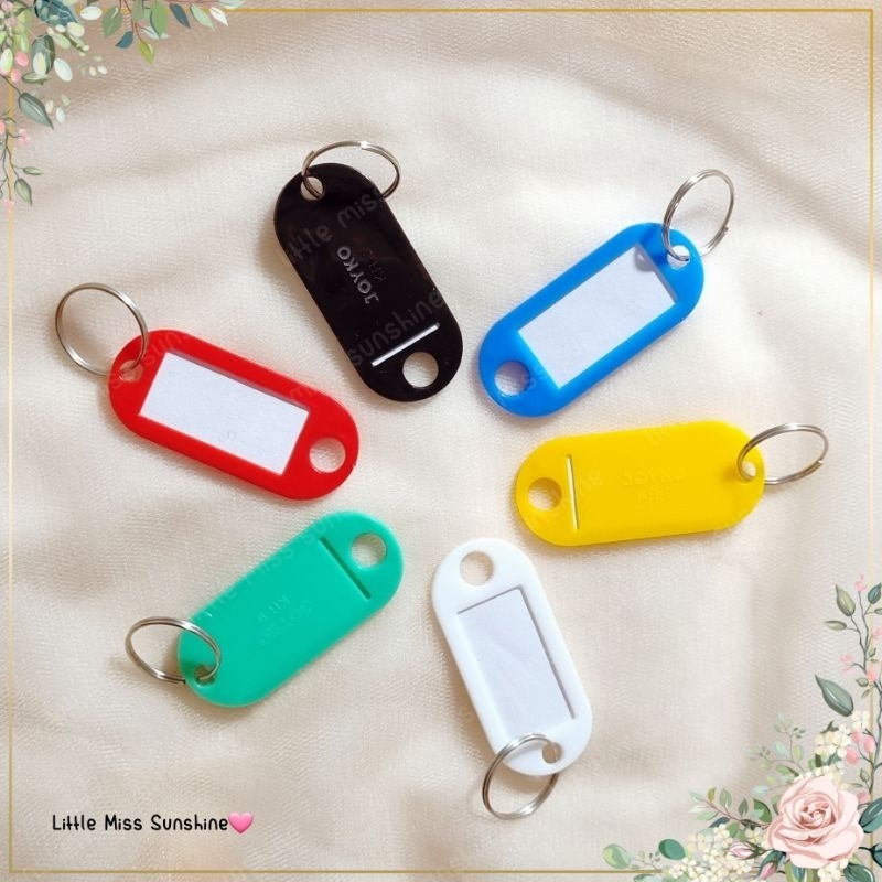 Key Ring Brand JOYKO Warna Warni Merah Red Green Hijau Black Hitam Blue Biru Yellow Kuning White Putih Keychain Ganci Marking Mark Rainbow Peralatan Tanda Kunci KeyRing Super Quality Satuan eceran murah Grosir termurah little miss sunshine siap kirim