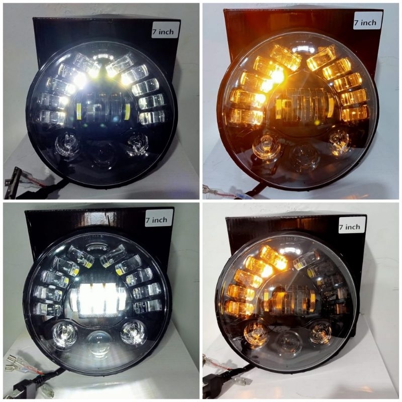 Headlamp Lampu Depan Daymaker 19 Led 7 Inch