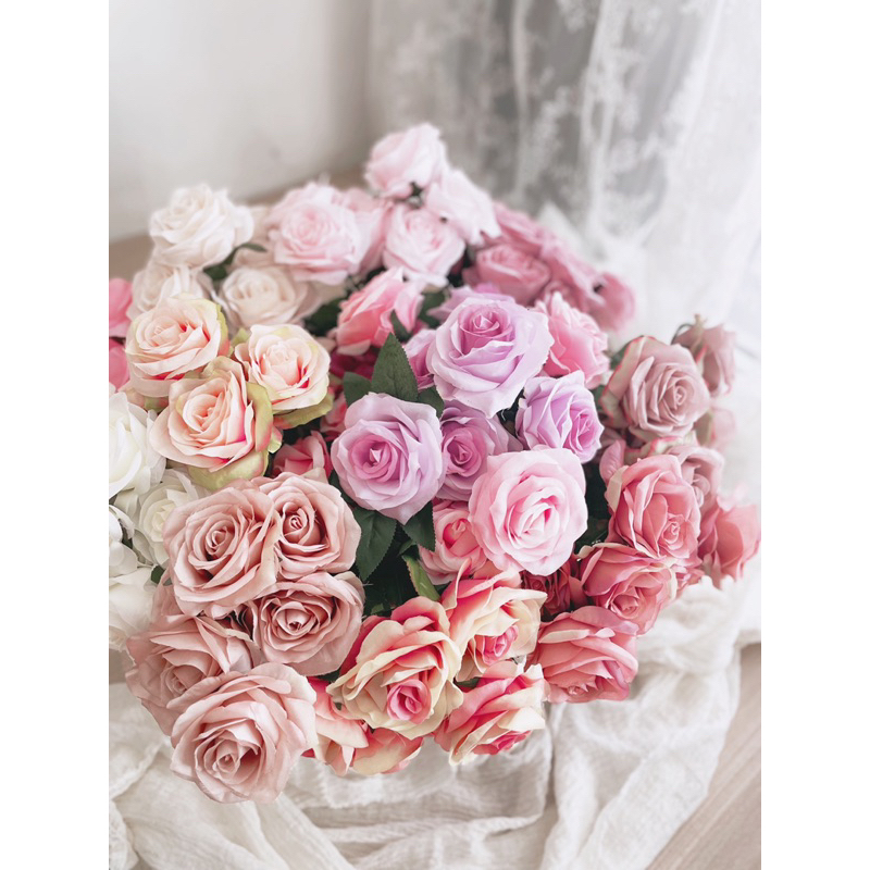 Mawar | Bunga mawar | Mawar 7 Kuntum | Mawar artificial | Rose | Mawar import