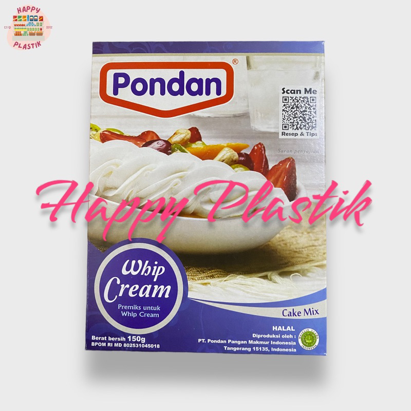 

Pondan Whip Cream 150gr