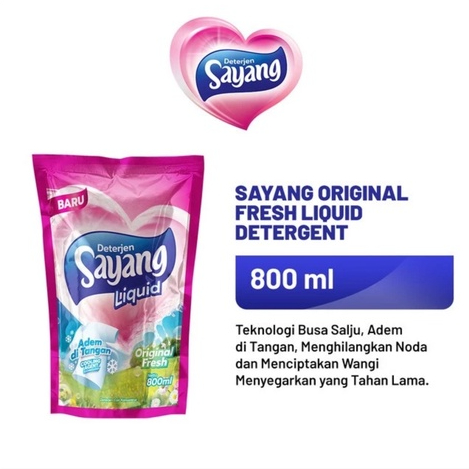 Sayang Original Fresh Liquid Detergent 750ml